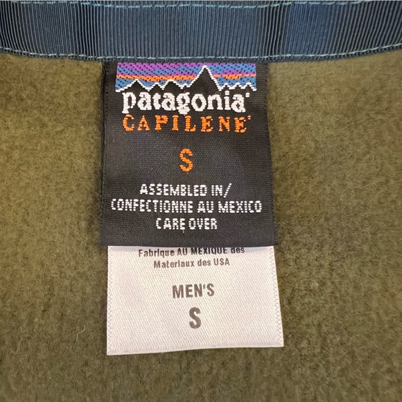 Patagonia Capilene Two Tone Fleece 1/4 Zip Pullover Sweater EUC Size Small - Picture 8 of 12